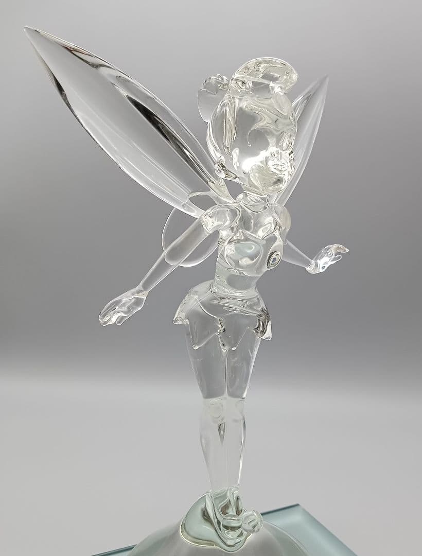 ディズニーランド ティンカーベル オブジェ ガラス シリアルナンバーあり