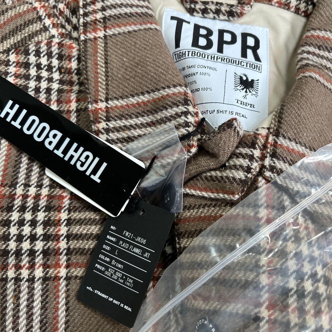 tightbooth PLAID FLANNEL JKT新品Lサイズ