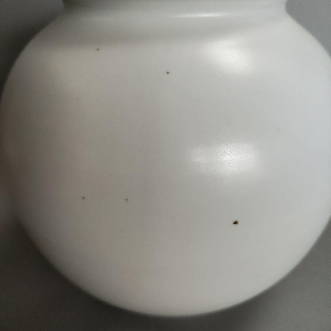 廣州窯　白磁壺　李朝　高麗　韓国　月壺