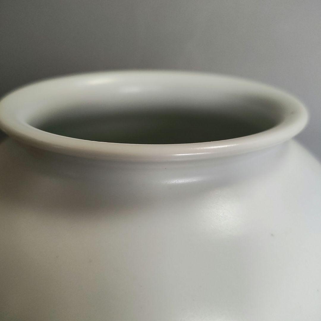 廣州窯　白磁壺　李朝　高麗　韓国　月壺