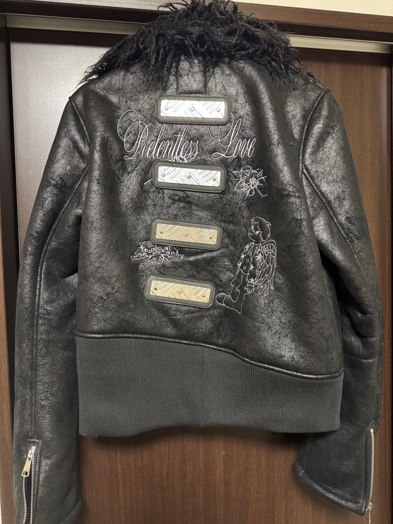 ジャケット・アウター trisegga punk fur jacket L