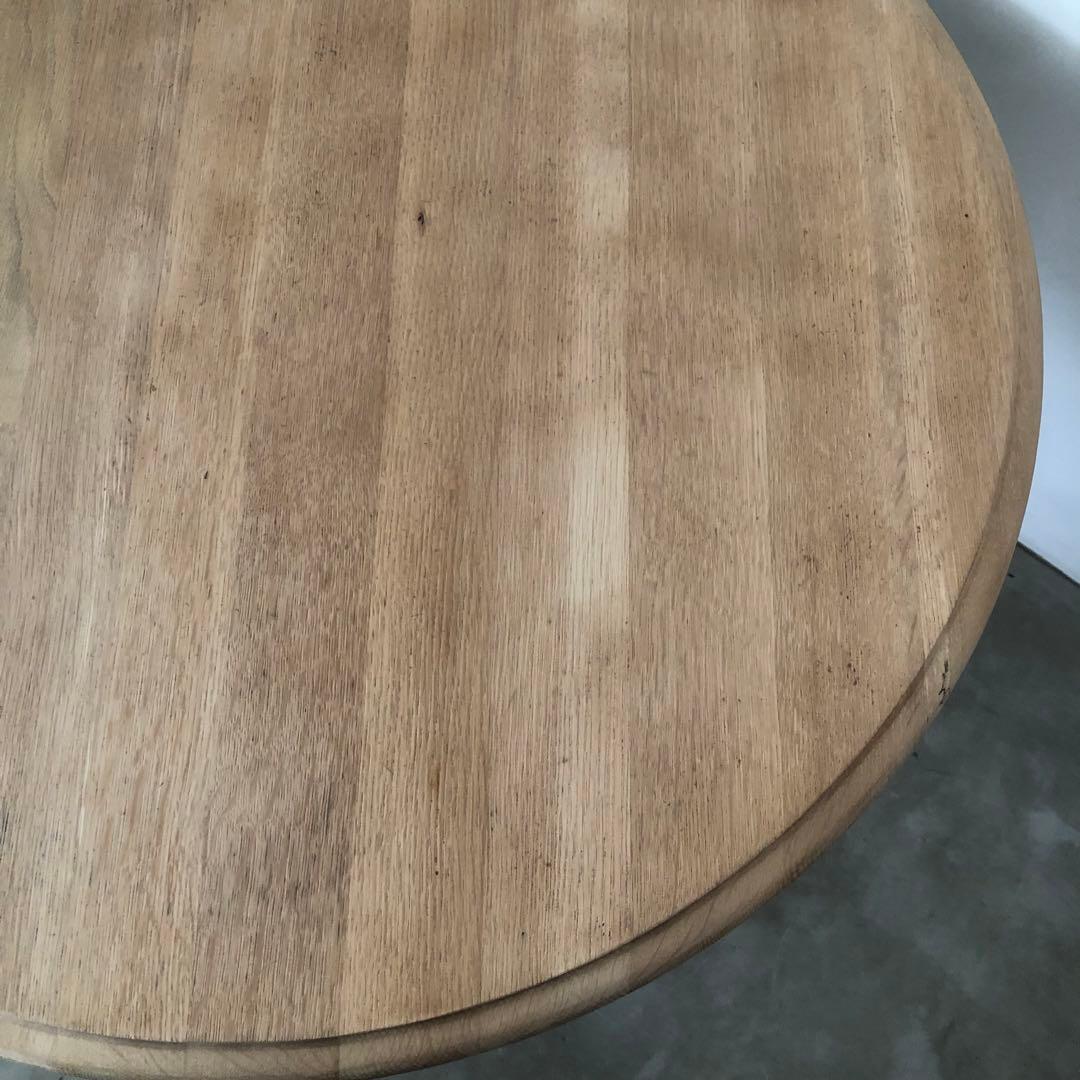 レトロ　アンティーク　古道具　古家具　剥離家具　ストリップド　丸テーブル　古民家