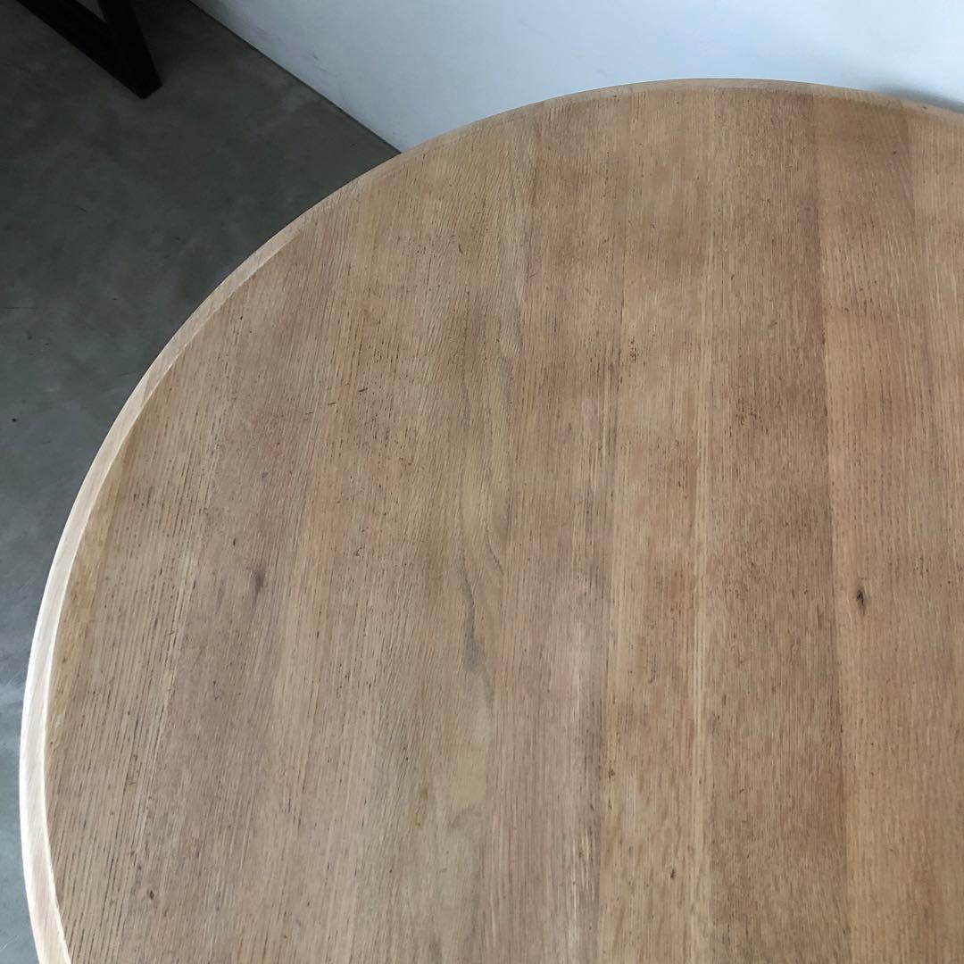 レトロ　アンティーク　古道具　古家具　剥離家具　ストリップド　丸テーブル　古民家