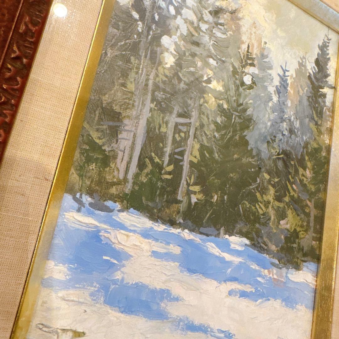 ★冬の風景 油彩画 1909年 作家: Осенев N. I. オーセネフ