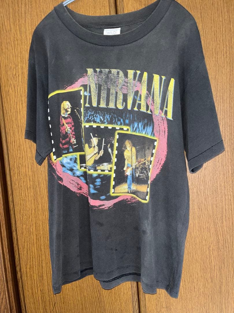 90s NIRVANA vintage tシャツ グッドフェード 短丈