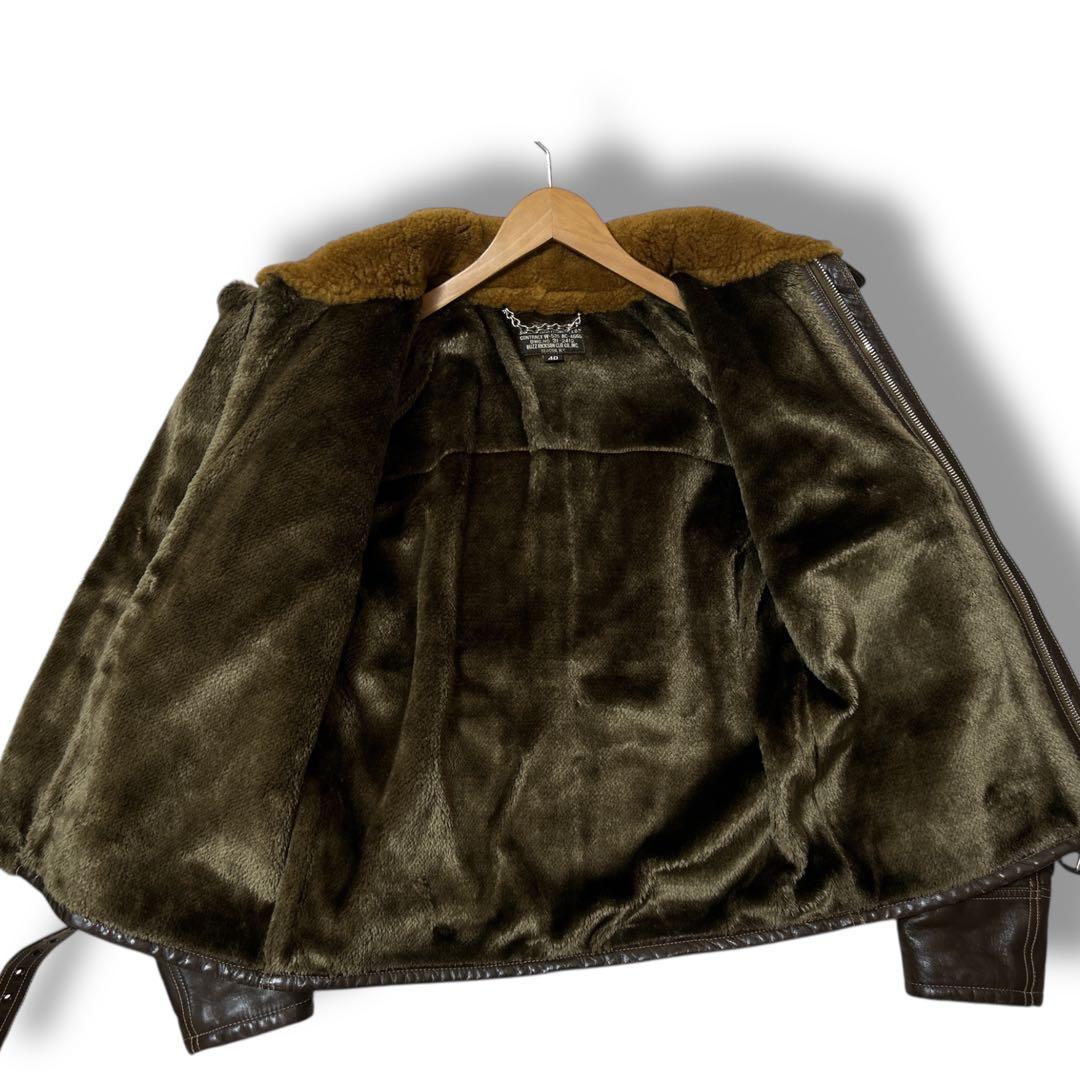 バズリクソンズ ホースハイド B-2 フライト ジャケット レザー ムートン