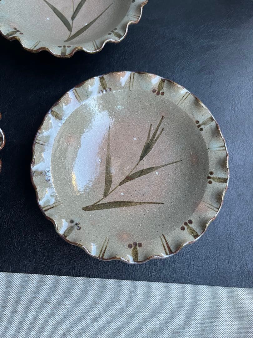 三玄窯 中里重利　絵唐津　銘々皿　輪花皿　5枚