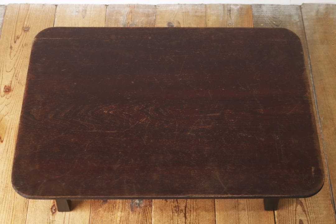 レトロ ちゃぶ台 座卓 机 ローテーブル テーブル 無垢材 ヴィンテージ