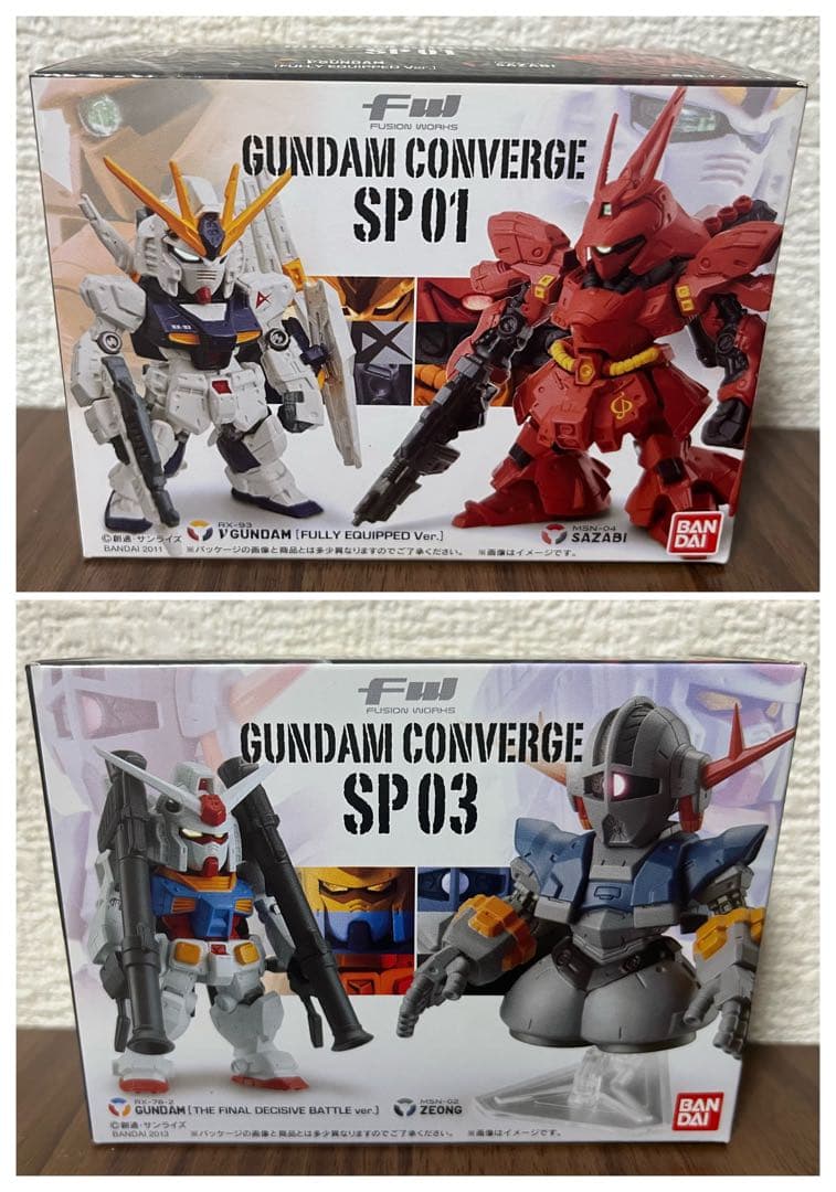 コンバージSP01 νガンダム & サザビー SP03 ガンダム & ジオング