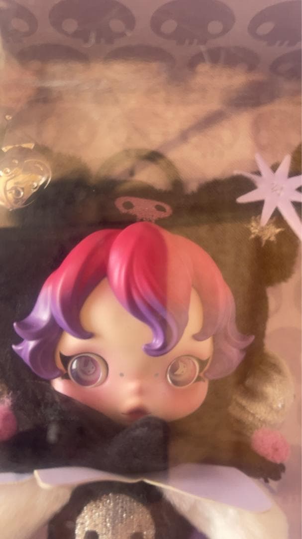 POPMART スカルパンダ x クロミ ぬいぐるみキーホルダー 即日発送