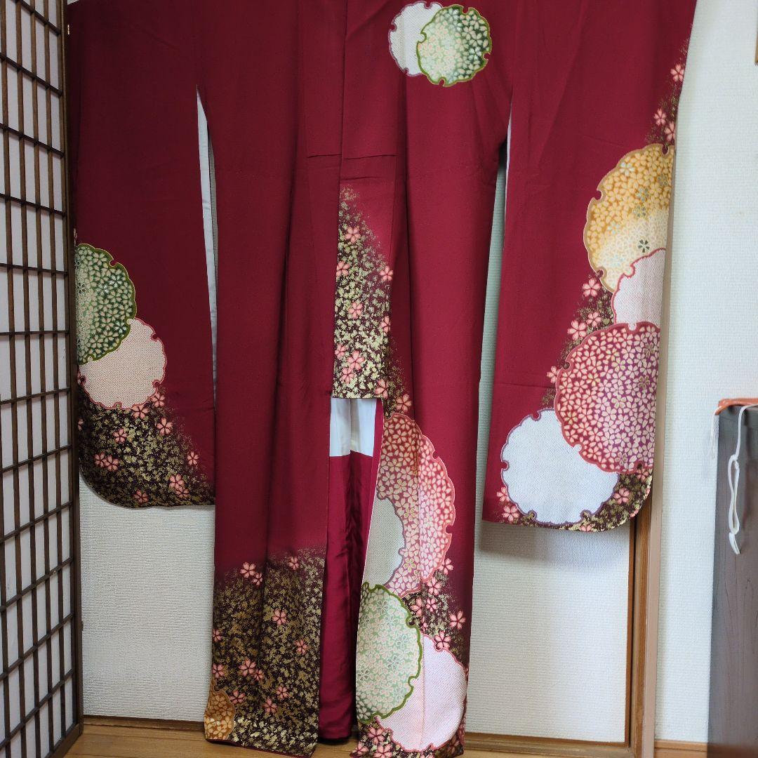 カリメルアロス身丈164センチ　振袖帯セット　正絹