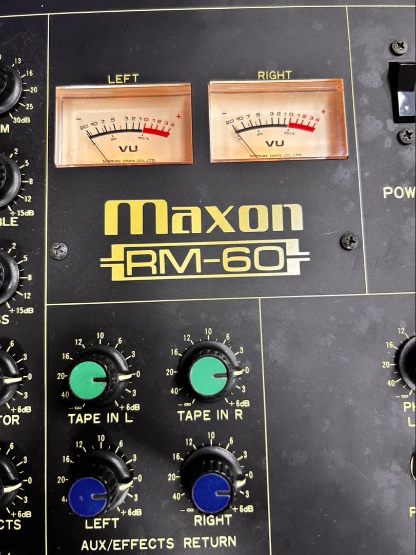通電ok マクソンMAXON RM-60 ミキサー maxon ステレオミキサー