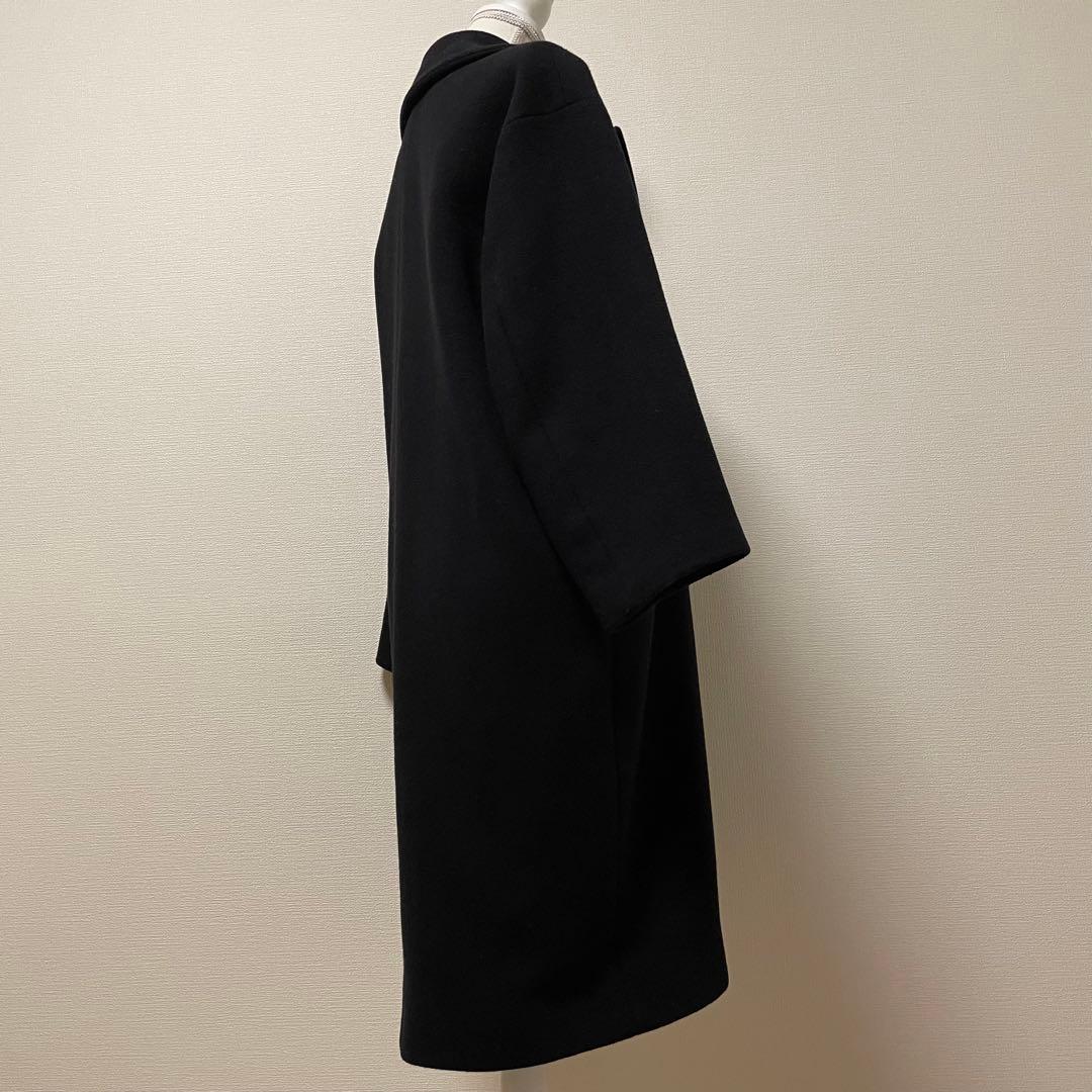 IENA　MONTECO ウールコート　チェスターコート　ダブルフェイス　黒