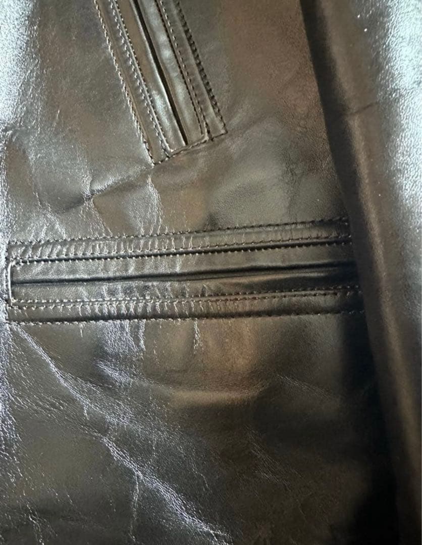 subculture サブカルチャー　レザーカーコート　2