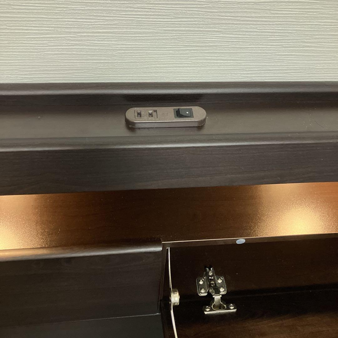 美品送料込！ニトリ 深型 跳ねあ上げ式宮付きベッドフレーム シングル 2/14