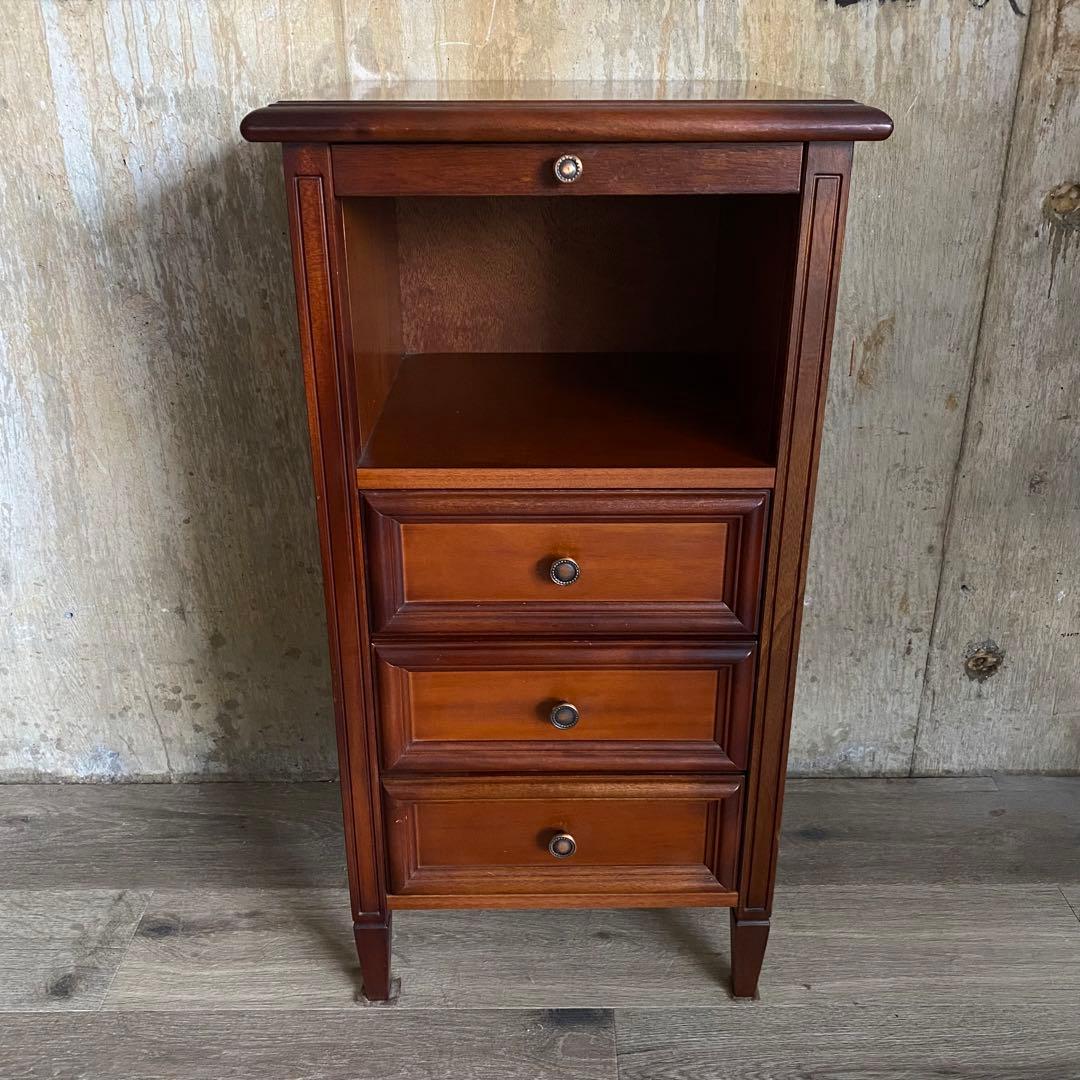 東海家具KENT 電話台　サイドチェスト コンソール　マホガニー材