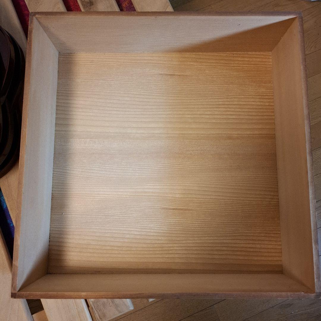 輪島塗 溜塗 会席盆　5客 銘々膳 盆 木製漆器 木箱　茶道具