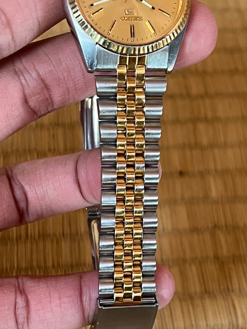 SEIKO 自動巻き時計 ゴールド シルバー