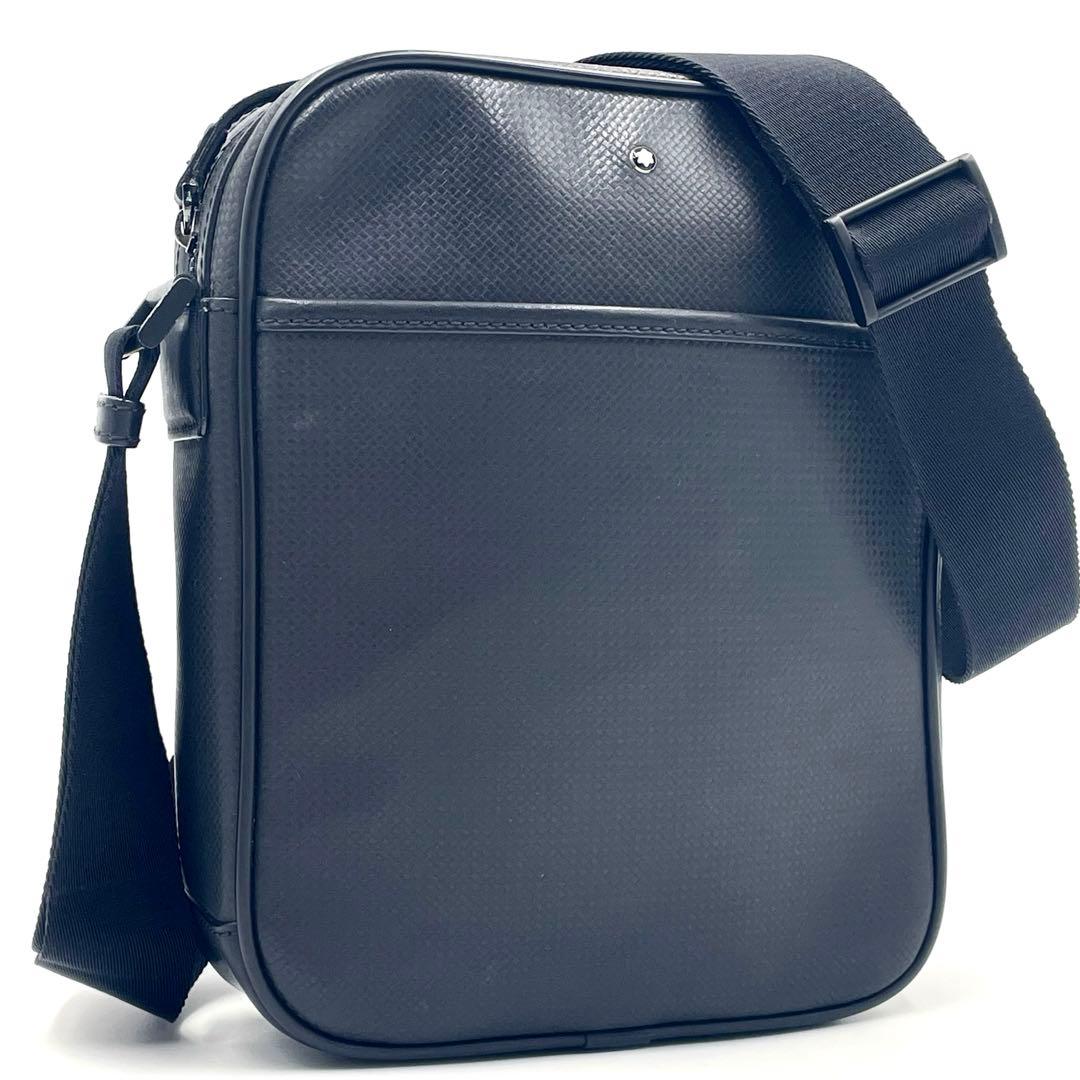 【美品】モンブラン マイスターシュテュックエンボス 本革 ショルダーバッグ