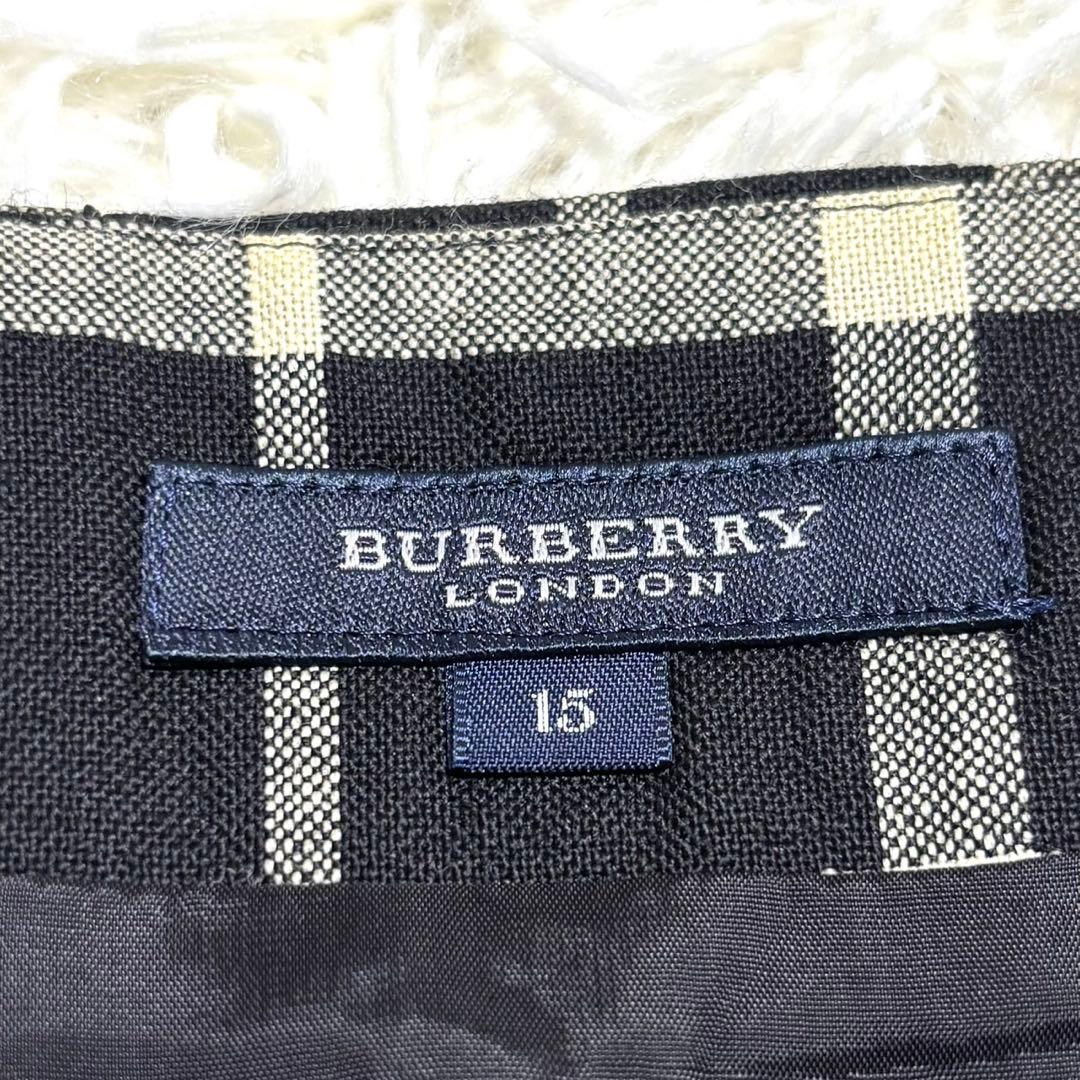 【極美品】バーバリー　ノバチェック ラップ プリーツ スカート 大きいサイズ