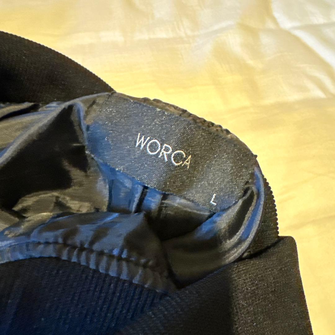 テ*ン様 WORCA レザーハーフサルエルパンツ