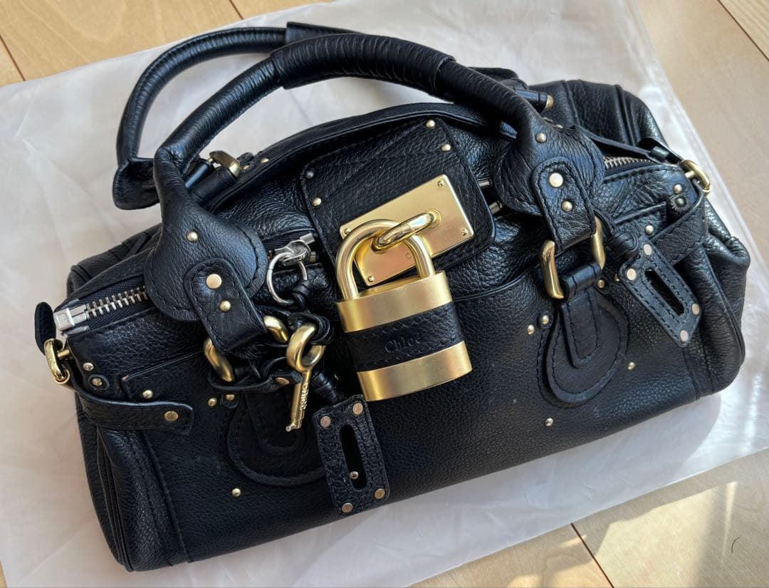 Chloe クロエ　パディントン　ハンドバッグ　ブラック