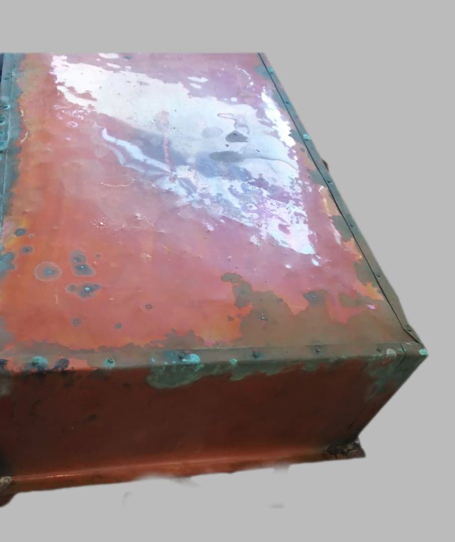 【匿名配送＆送料込】木製　箱火鉢 アンティーク 古道具　手あぶり