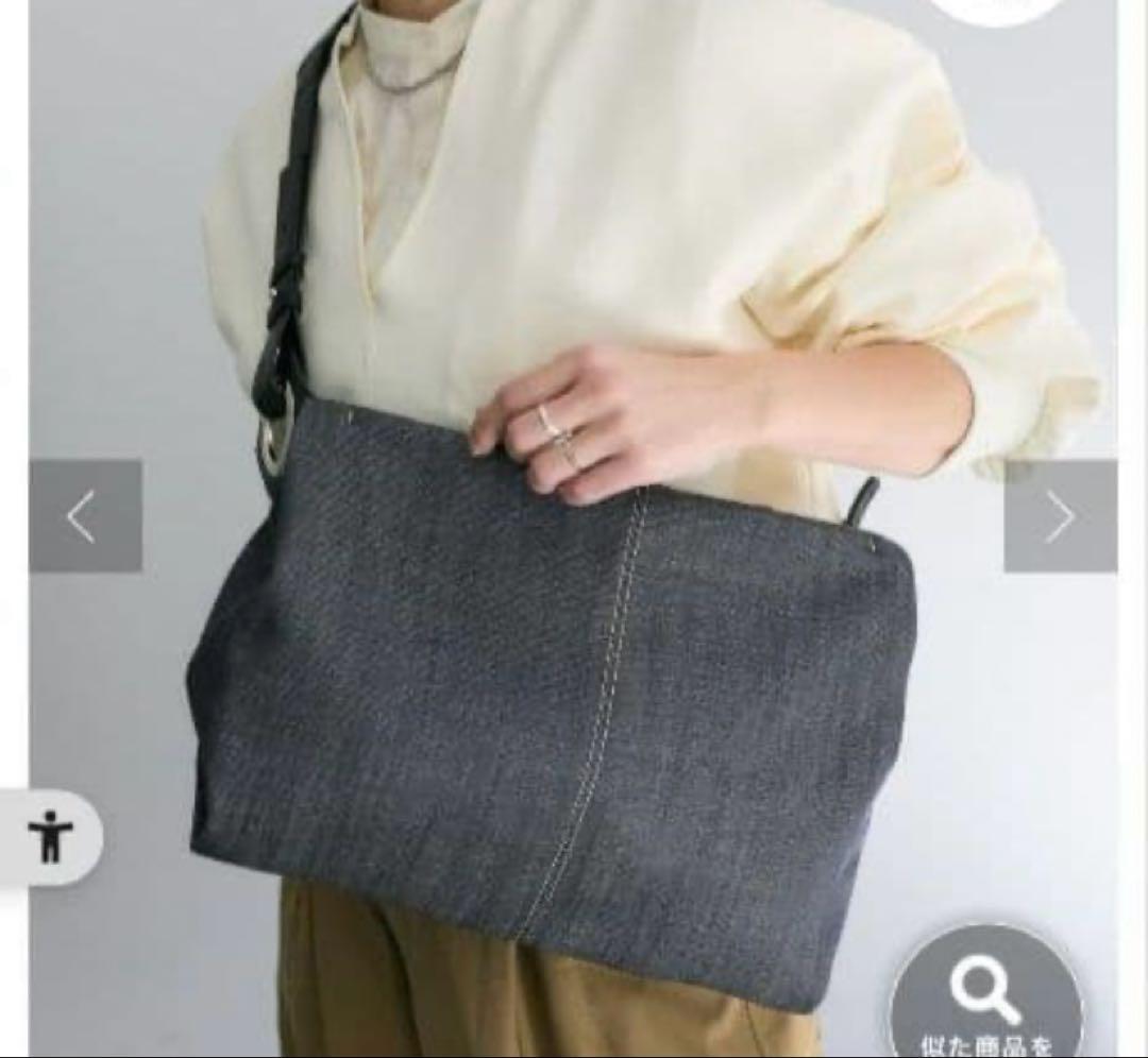 kawakawa デニム hatomeボディバッグLサイズ