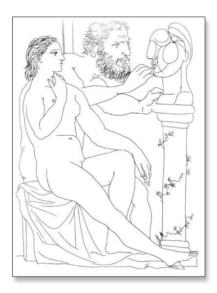 額装品/Malaga Escultor （パブロ ピカソ）/ポスター