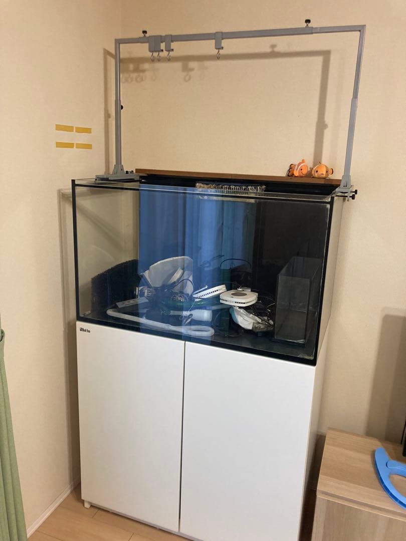 レッドシー、リーファ250、AIプライム、バブルラッシュ、クーラー、水槽台・