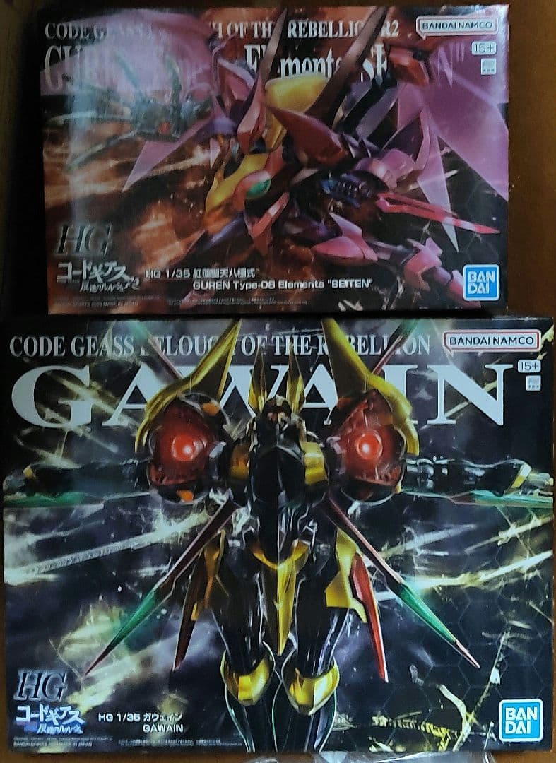 も*ち様 HG コードギアス　1/35　紅蓮聖天八極式、ガウェイン