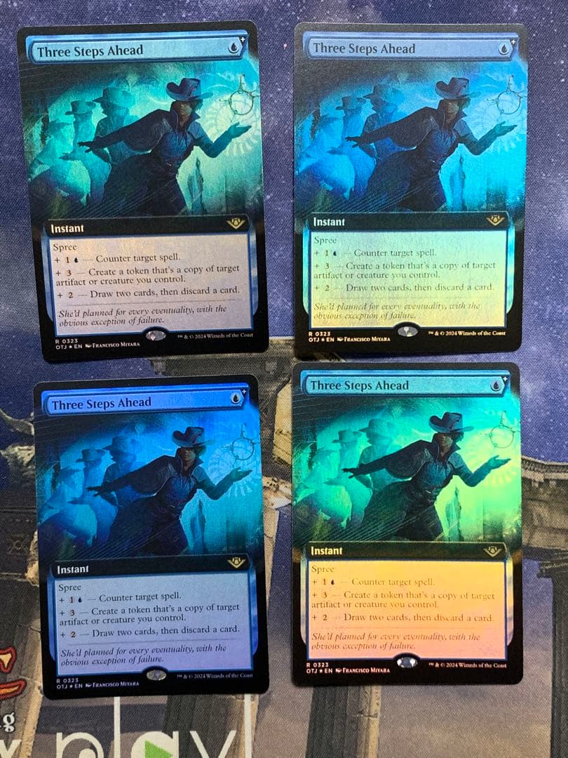 MTG 三歩先 Three Steps Ahead 拡張　foil 4枚　英語