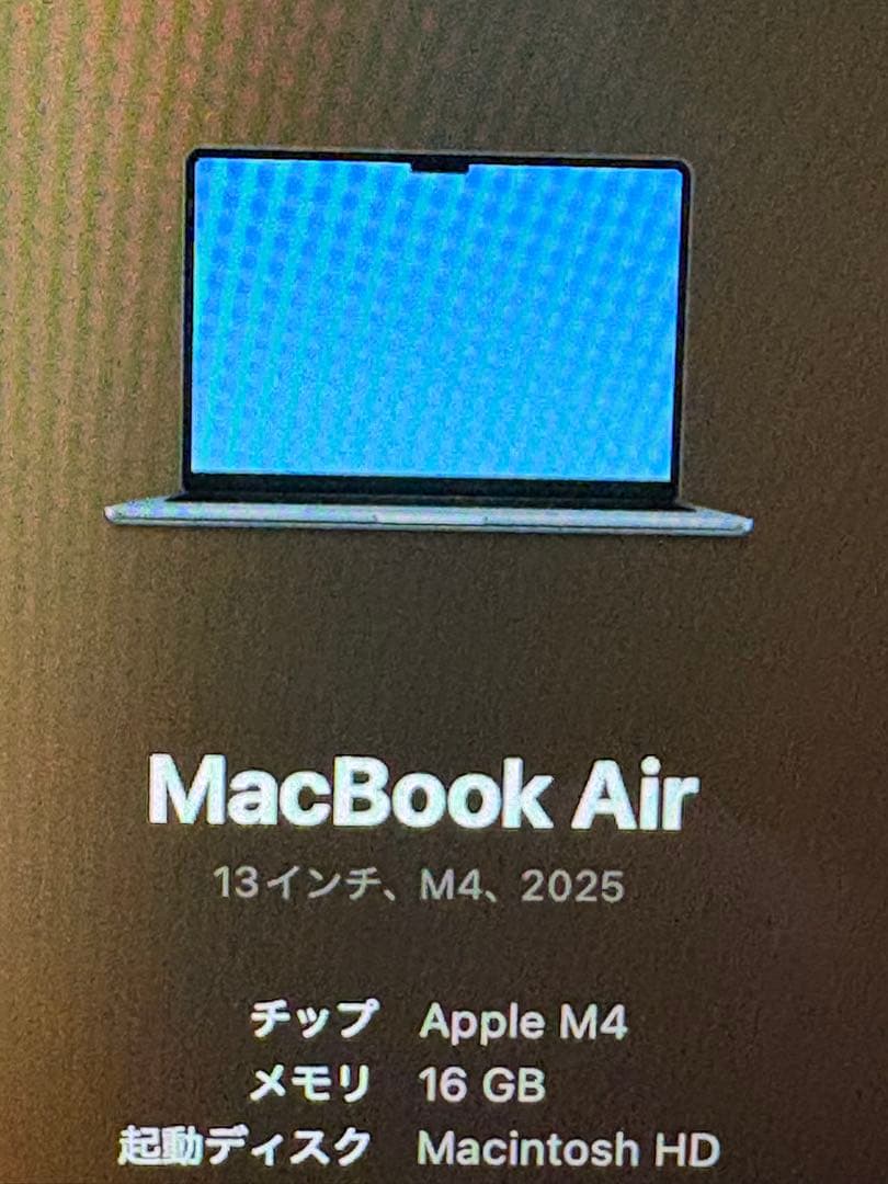 【明日まで値引‼️】Macbook Air M4 16GB 256GB 13インチ