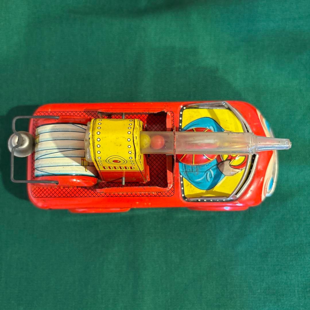 ブリキ　アニマル消防車　昭和レトロ