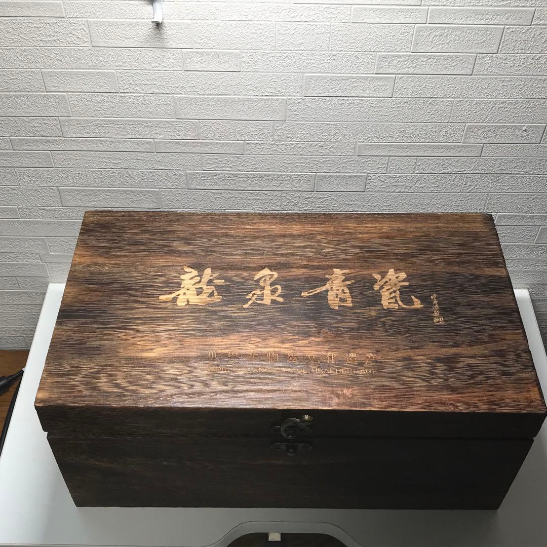 貴重　世界非物質文化遺産　浙江省工芸芸術家　劉建波作　茶器セット