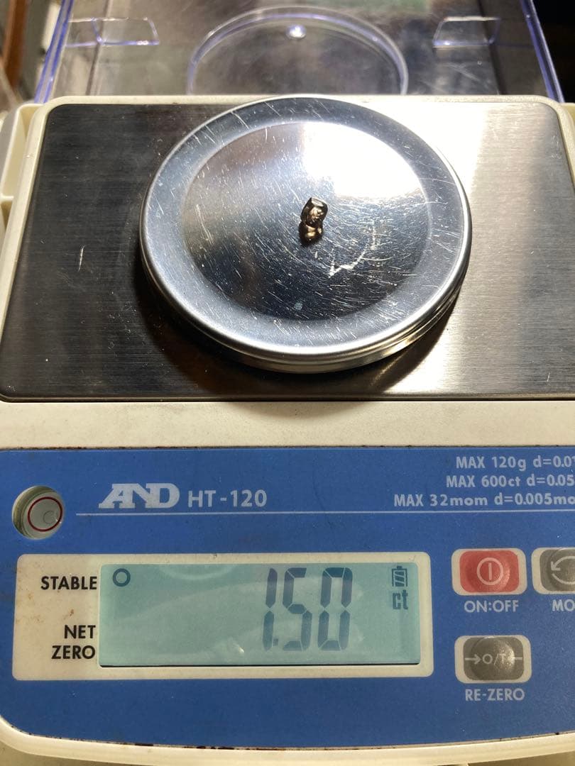 天然ダイヤモンド原石　1.5ct 小フラット面有画像7の輝部