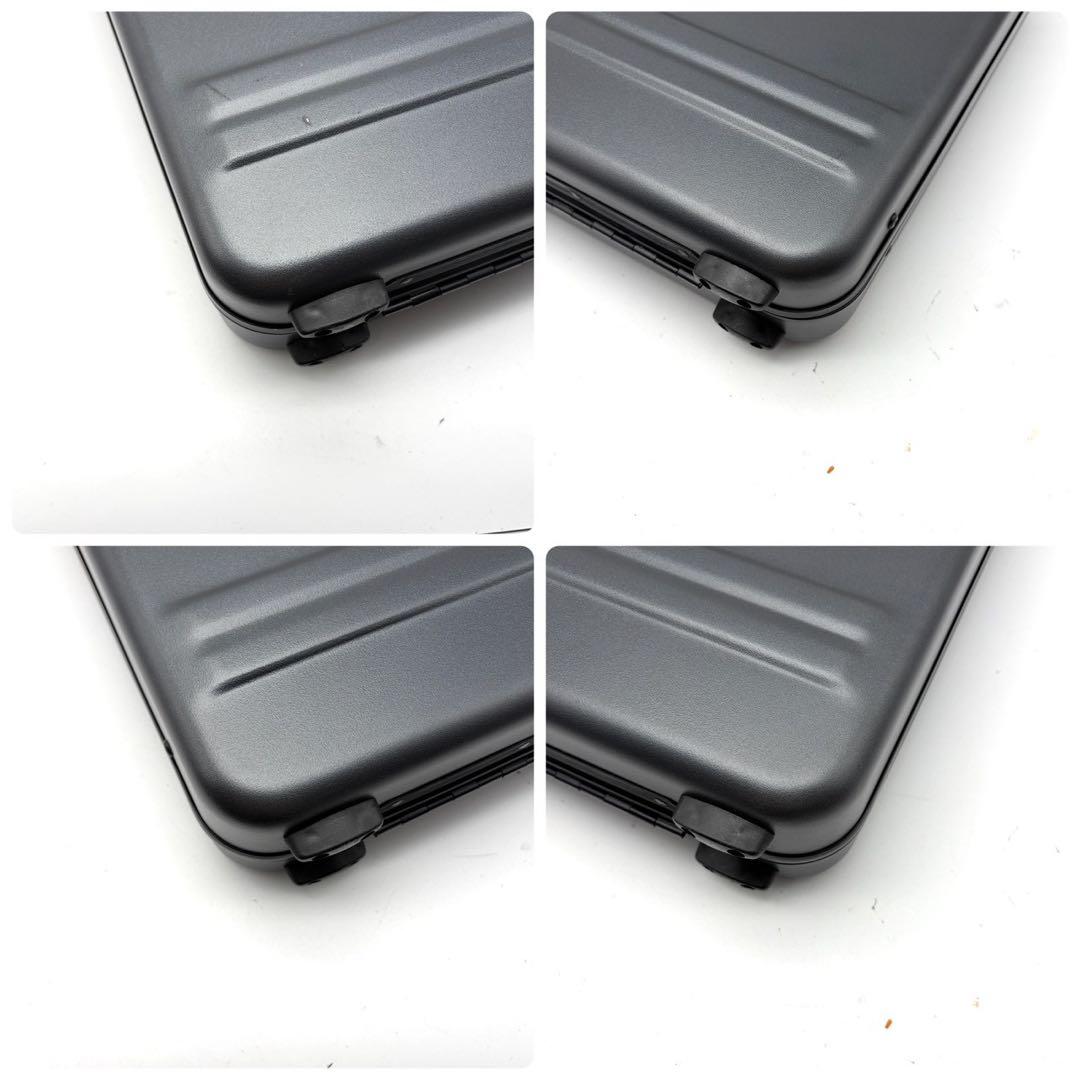 極美品 ゼロハリバートン ガンメタ アタッシュケース ダイアルロック