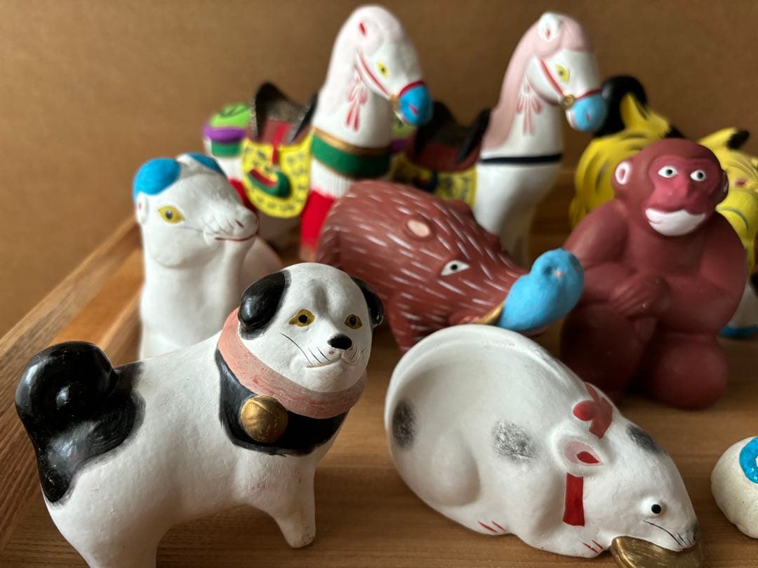 【セット売り】保管箱入り 伏見人形 13+1点セット