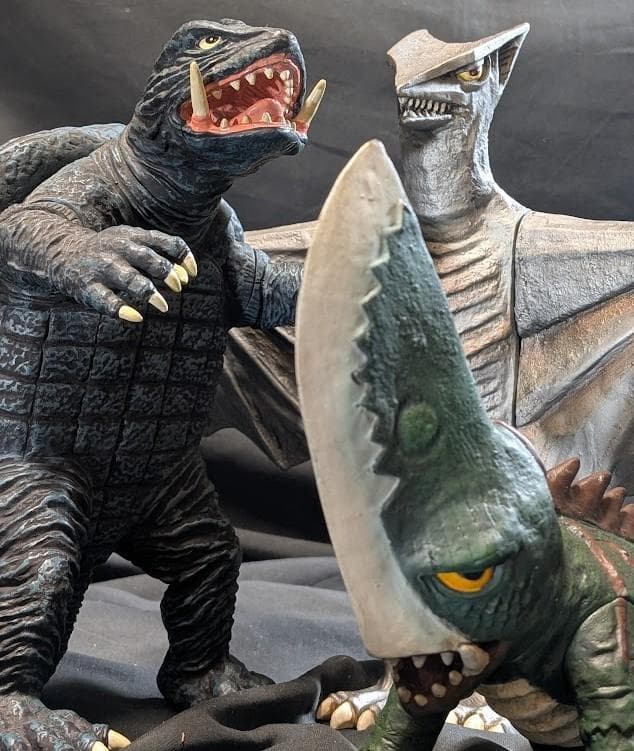 昭和ガメラ＆ギロン＆宇宙ギャオス（エクスプラス）ソフビフィギュア３体セット