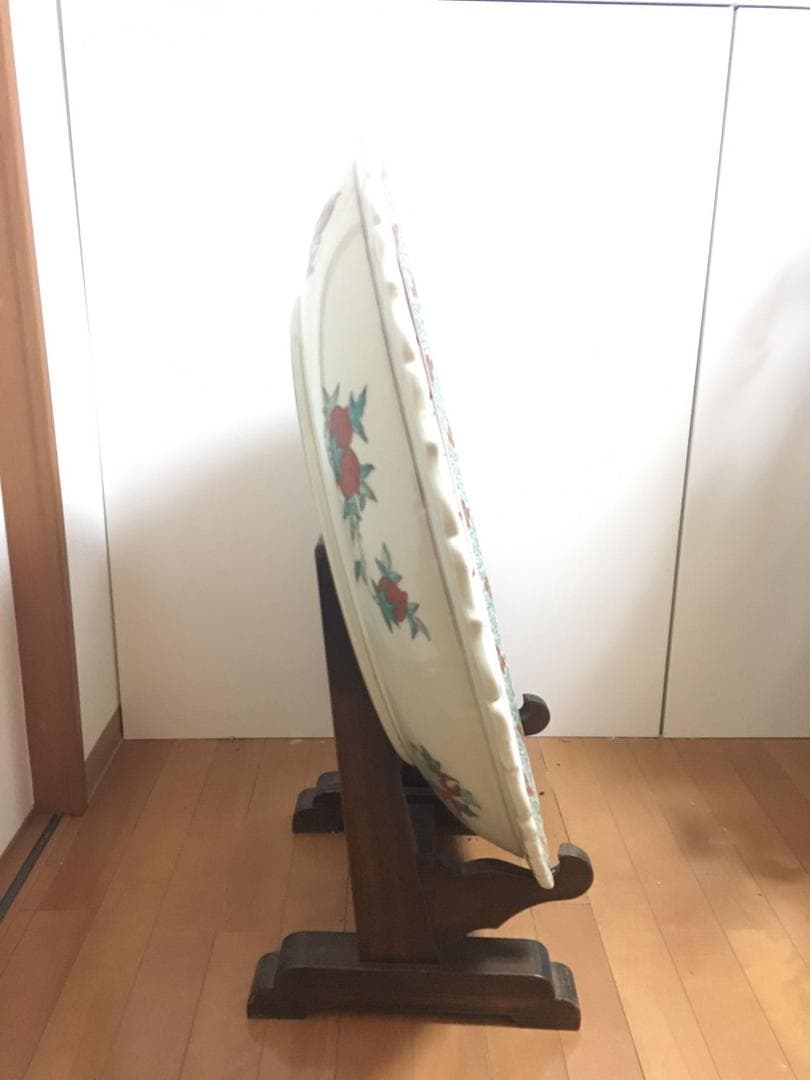 年末年始セール❣️［お引取り専用］大明嘉靖年製　大絵皿【粉彩人物絵・風景】