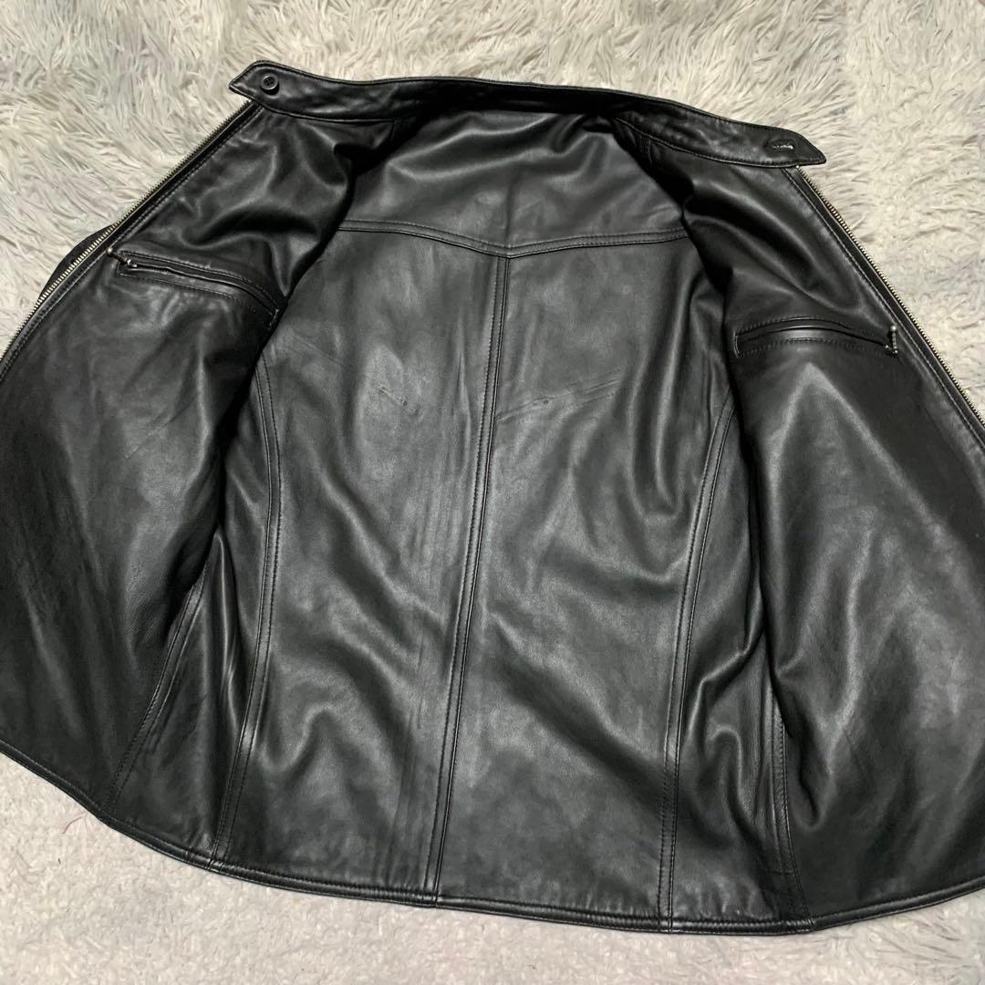 極美品 希少 LL KADOYA カドヤ シングルライダース レザージャケット