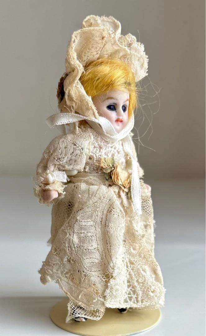 アンティーク　ミニョネット　オールビスクドール　10cm
