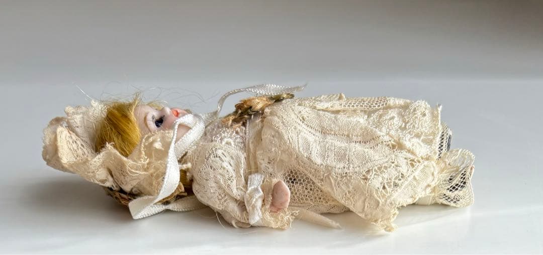 アンティーク　ミニョネット　オールビスクドール　10cm