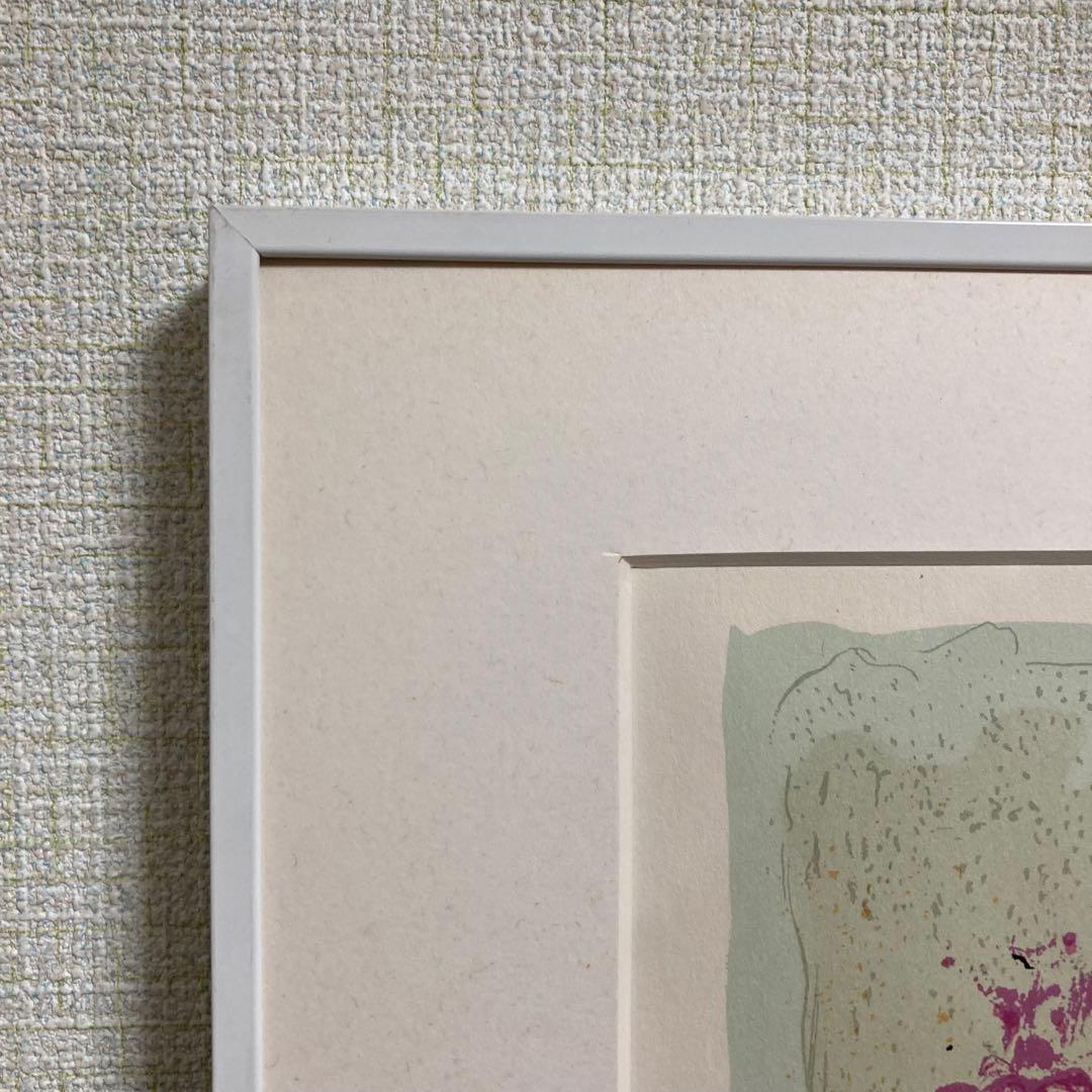 【真作】シャガール「赤い馬の女曲馬師」リトポスター 画廊シール有り 版画 絵画