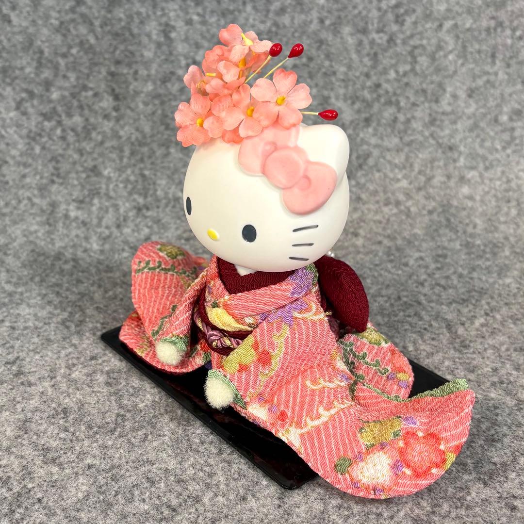 ハローキティ 陶器 ドール 着物 桜