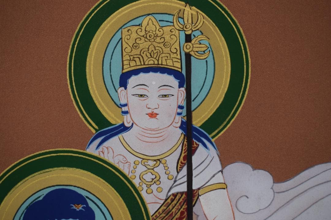 【真作】田島翠峰/十三仏図/十三佛図/掛軸☆宝船☆Z-376