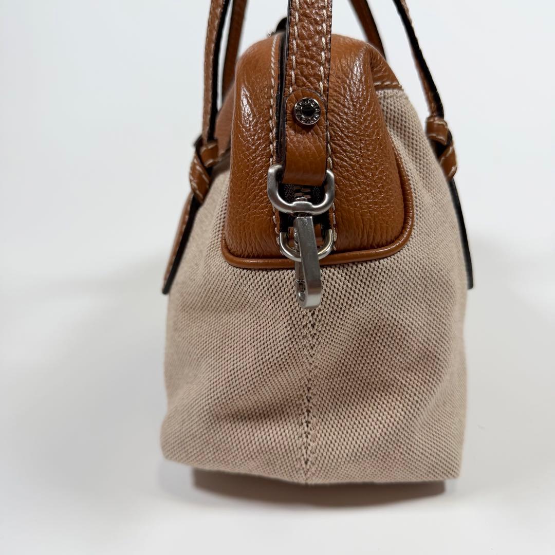 【極美品】ジャンニキアリーニ　ハンドバッグ 2way サファリ　ベージュ