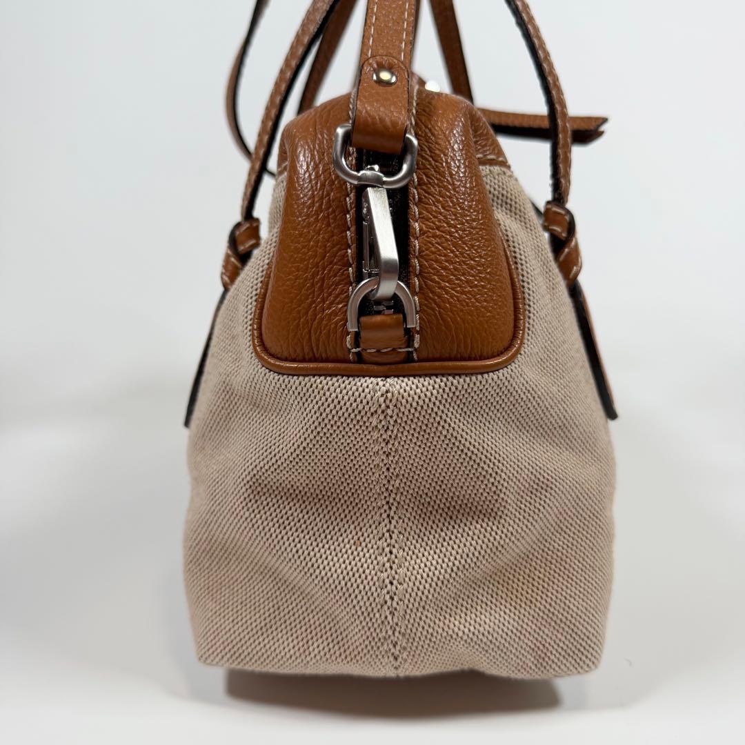 【極美品】ジャンニキアリーニ　ハンドバッグ 2way サファリ　ベージュ