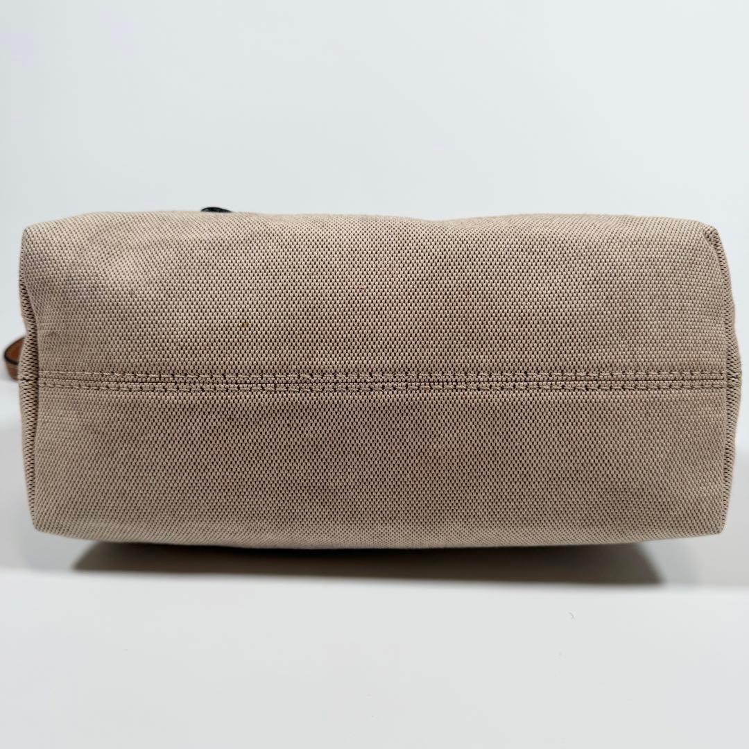 【極美品】ジャンニキアリーニ　ハンドバッグ 2way サファリ　ベージュ