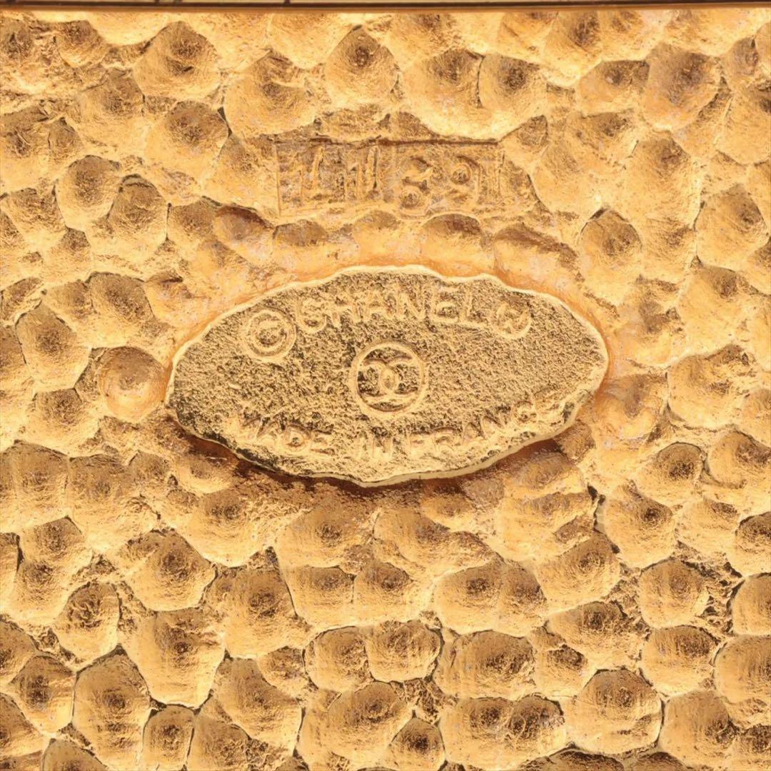 CHANEL ブローチ　1169 ヴィンテージ　GP ライオン　ラウンド　箱付き